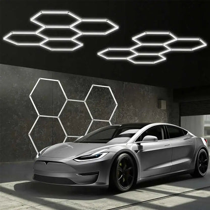 VASTFIRE 1/3/5/8/14 hole honeycomb hexagonal LED ceiling garage light 6500K cold light for garages and 4S workshops