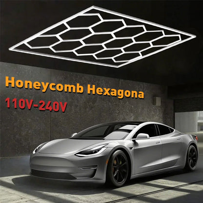 VASTFIRE 1/3/5/8/14 hole honeycomb hexagonal LED ceiling garage light 6500K cold light for garages and 4S workshops