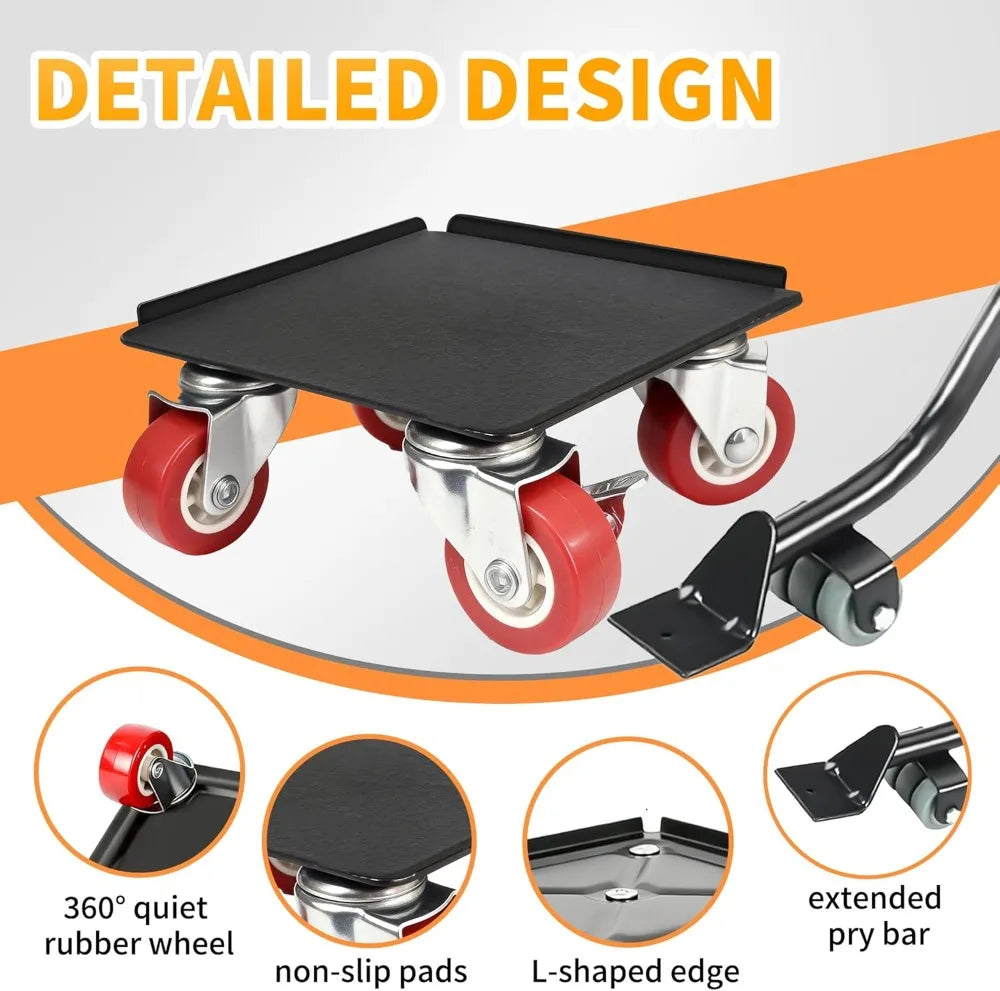 EasyLift™ Heavy Duty Furniture Dolly Set | 360° Lockable Wheels