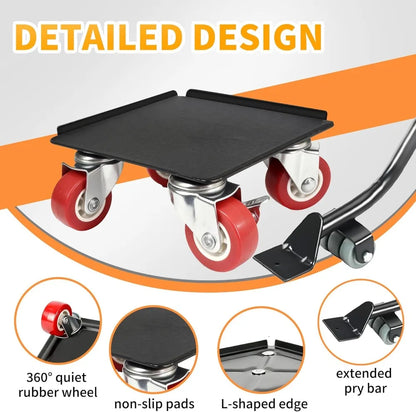 EasyLift™ Heavy Duty Furniture Dolly Set | 360° Lockable Wheels