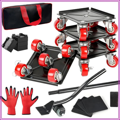 EasyLift™ Heavy Duty Furniture Dolly Set | 360° Lockable Wheels